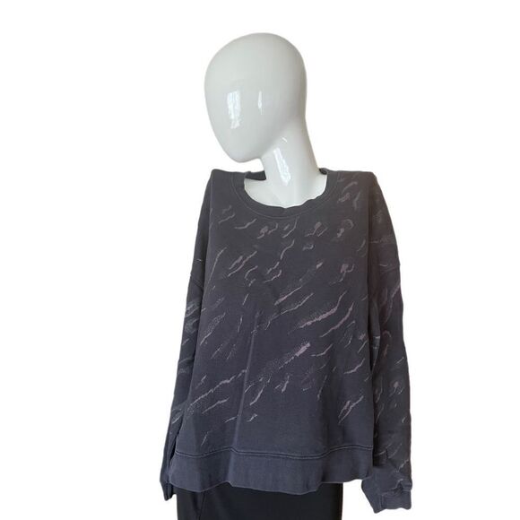Allsaints Glitter Animal Print Sweatshirt - Picture 1 of 4